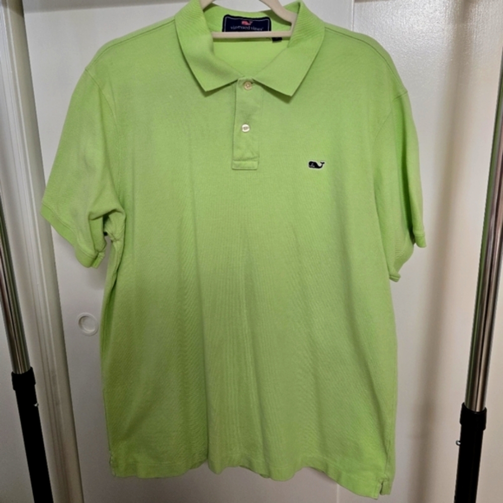 Vineyard Vines Men's Green Polo Shirt